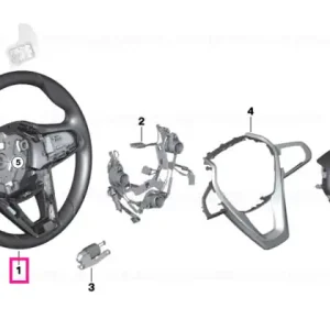 Sprt st. wheel, leather, shift paddles - BMW Livrare gratuită