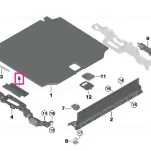 Door sill panel, left - BMW Transport gratuit
