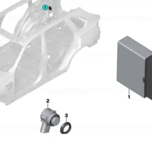 Calitate înaltă Ultrasonic sensor, Donington gray WC28 - BMW
