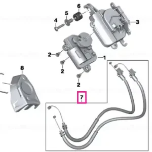 Set, Bowden cable, exhaust flap - BMW Motorrad Transport gratuit