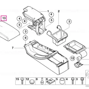 Armrest upper leather L7IM IMOLAROT - BMW Ultima șansă