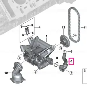 Oil pipe inlet - BMW Livrare rapidă