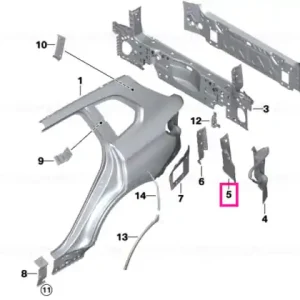 Reinforcement for D-pillar bottom right - BMW Cumpără online