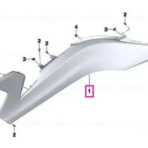 Side trim, primed, left - BMW Motorrad Premium