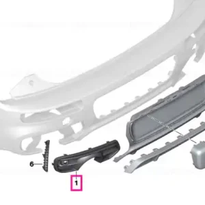 Grille, bumper, rear left JCW - BMW - Mini Cumpără online