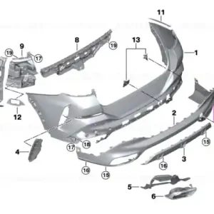 Preț redus Capac trim cuplaj remorcare spate, MSP - BMW