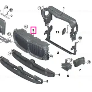 Air flaps, upper PHEV - BMW Lichidare de stoc