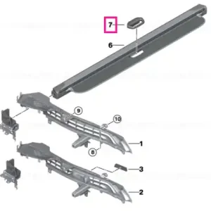 Handle, combination roller blind SCHWARZ - BMW Ofertă