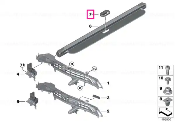 Handle, combination roller blind SCHWARZ - BMW Ofertă