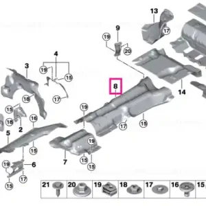 Expediere rapidă Fuel tank heat insulation - BMW