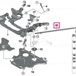 Plată sigură Torsion strut, front left - BMW