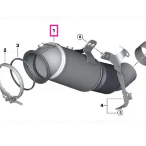 Transport gratuit Exch catalytic converter close to engine - BMW