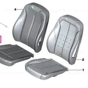 Expediere rapidă Husă scaun bază țesătură ANTHRAZIT - BMW
