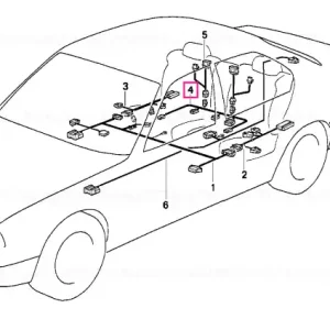 Reducere specială Wiring f rear heatable seat/head rest - BMW