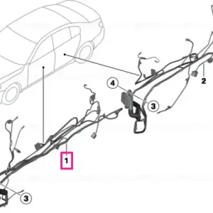 Ofertă limitată Door cable harness, co-driver's side - BMW