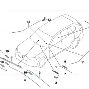 Reducere specială Fibre-optic conductor seat back - BMW