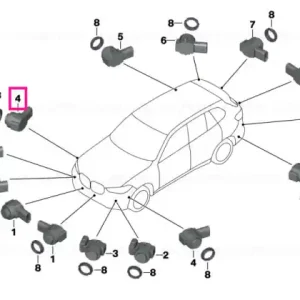 Cumpără online Ultrasonic sensor, Arctic Gray WC27 - BMW