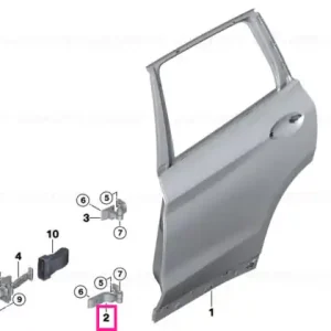 Right lower rear door hinge - BMW Super ofertă