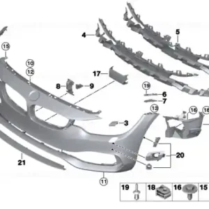 Livrare rapidă Capac bară protecție SRA - BMW