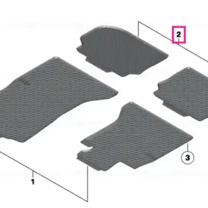 All-weather floor mat, rear SCHWARZ - BMW Ofertă limitată
