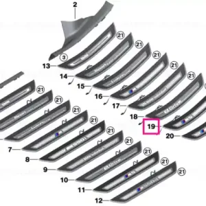 Trim intrare iluminat spate dreapta M5 - BMW Cumpărături sigure