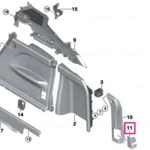 Capac dreapta ELFENBEINWEISS - BMW Reducere