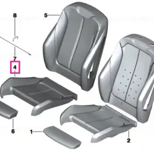 Ultima șansă Husă scaun sport piele SCHWARZ - BMW