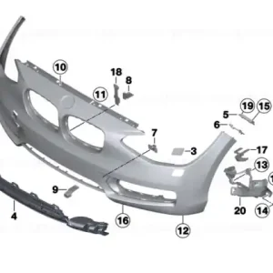 Cumpără online Trim, bumper, Lines, primed, front SPORT LINE US - BMW