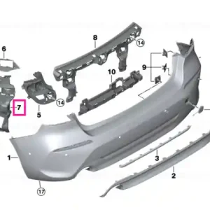 Guide for bumper, side, right - BMW Super ofertă