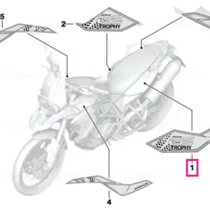 Nu rata Decorative trim, rear side panel, left - BMW Motorrad