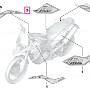 Vezi acum Decorative trim, rear side panel, right 1 - BMW Motorrad