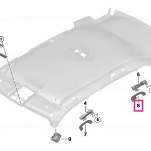 Handle rear right CANBERRABEIGE - BMW Preț redus