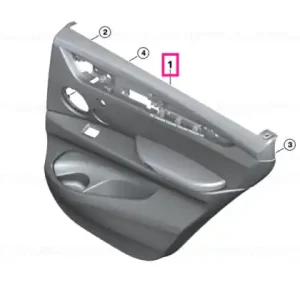 Ultima șansă Door lining leather rear left TERRA - BMW