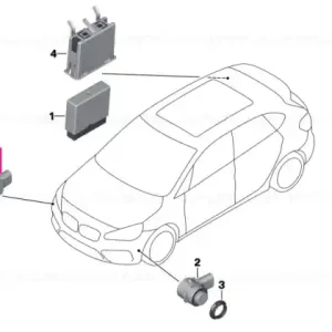 Calitate înaltă Ultrasonic sensor, Misano blue metallic WC1D - BMW