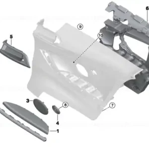 Cumpără acum Accent strip, rear left BLAU/MATT - BMW