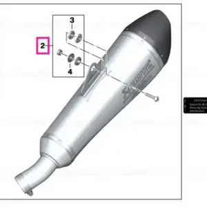 Set, mounting parts, exhaust system AKRAPOVIC - BMW Motorrad Livrare rapidă