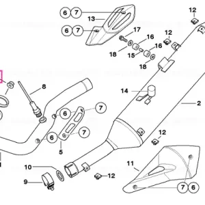 Piuliță hexagonală cu flanșă M8 - BMW Motorrad Discount