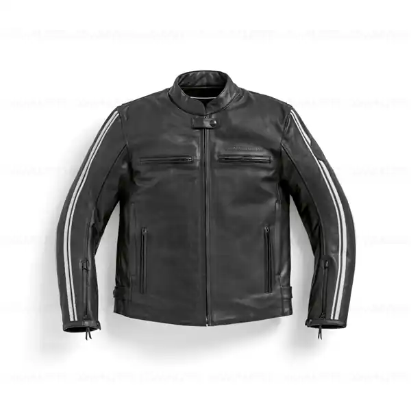Reducere specială Jacheta de piele TwinStripes, Slim Fit - Barbati