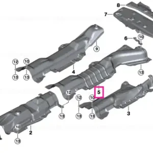 Plată securizată Fuel tank heat insulation - BMW