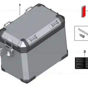 Cel mai vândut Aluminum case black left - BMW Motorrad