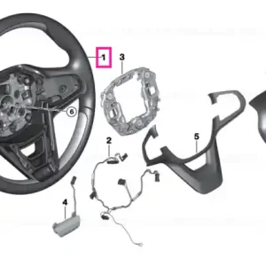 Strng.wheel rim,leather/wood poplar grey 1,8 OHM - BMW Cumpără acum