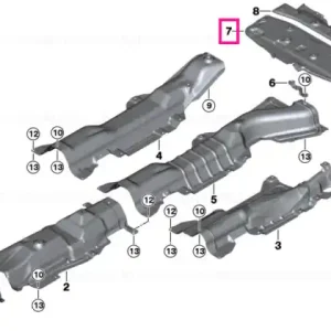 Livrare expres Heat insulator rear silencer - BMW