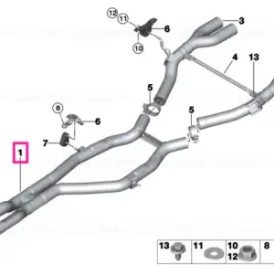 Exhaust pipe rear - BMW Reducere