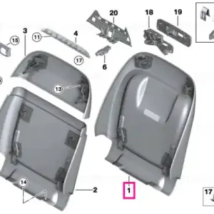 Super ofertă Vinyl rear panel SCHWARZ - BMW