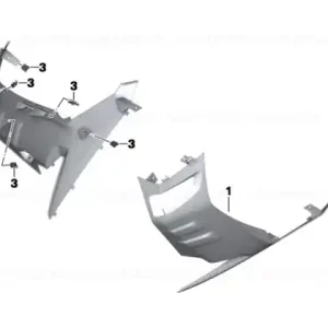 Trim piece, right front ROHTEIL / BLANK - BMW Motorrad Plată securizată