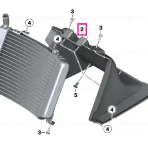 Air duct, radiator - BMW Motorrad Livrare gratuită