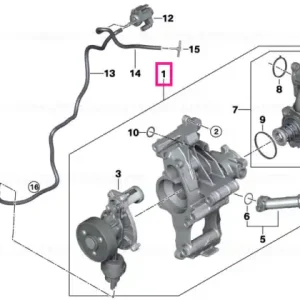 Ansamblu pompa/termostat sistem racire, cu suport - BMW Seria 2 G42, Seria 3 G20 G21 G28, Seria 4 G22 G23 G26, Seria 5 G30 G31, Seria 6 G32, X3 G01, X4 G02, X5 G05 Comandă acum