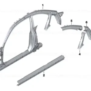 Retur ușor Tension band column C, right - BMW