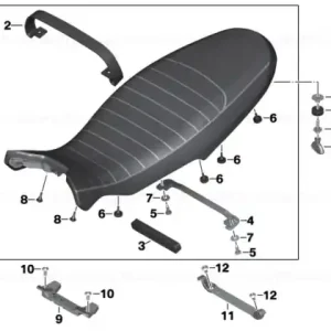 Plată sigură Seat high black ESPRESSO - BMW Motorrad