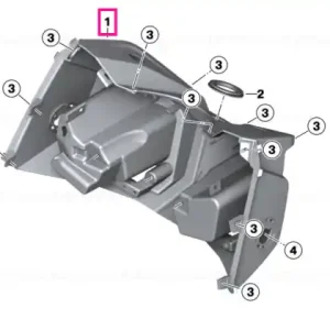 Legshield, upper - BMW Motorrad Expediere rapidă